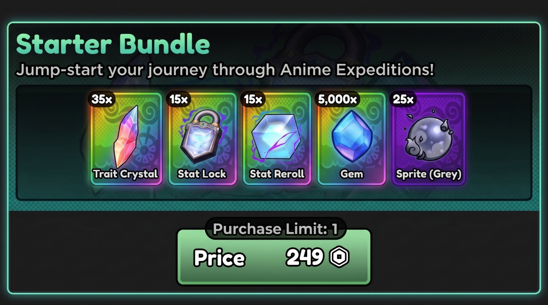Starter Bundle [ 249 ROBUX ]